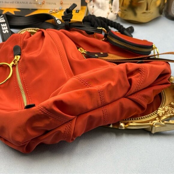 🆕 SEE BY CHLOE 🧿 NWOT Mini Flo Shoulder Bag, Red Nylon - Picture 16 of 16
